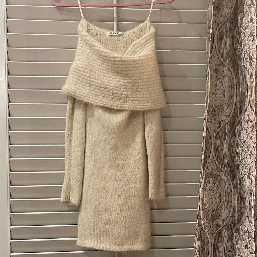Off the shoulder Sweater Dress